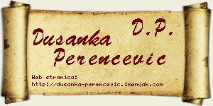 Dušanka Perenčević vizit kartica